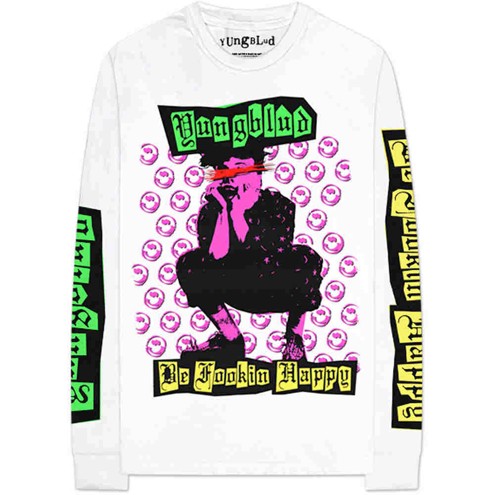 Yungblud - Punker Lange ärmel top - Weiß